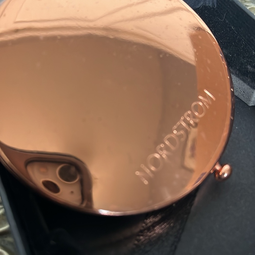 Collectible Nordstrom Rose Gold Compact Mirror - Picture 3 of 4
